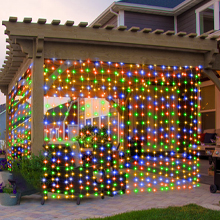 color changing curtain lights