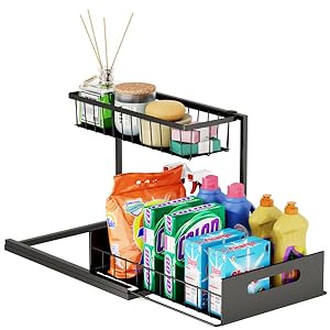 pull out under sink organizer