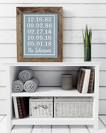 special date framed print