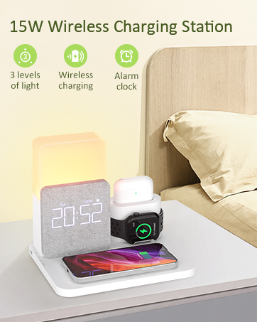 3 in 1 wireless charging station