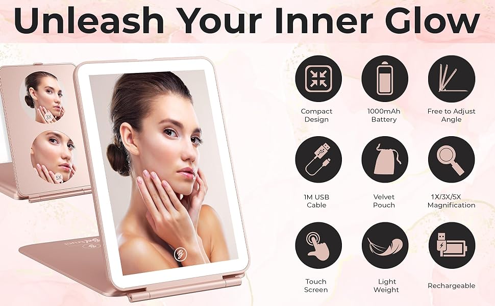 Unleash your Inner Glow with Beltruci Lighted Makeup Mirror