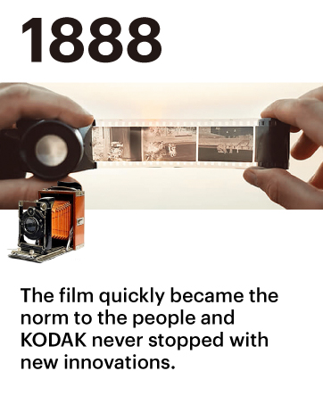 the film quickly became the norm to the people and kodak never stopped with new innovations