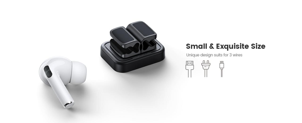 small tiny cable clip organizer