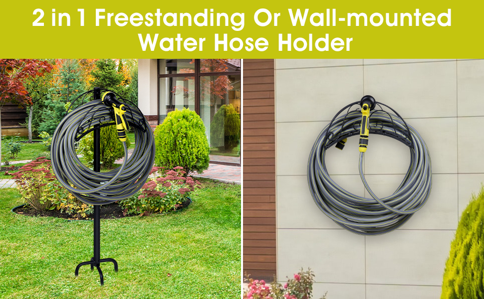 Freestanding Garden Hose Holder