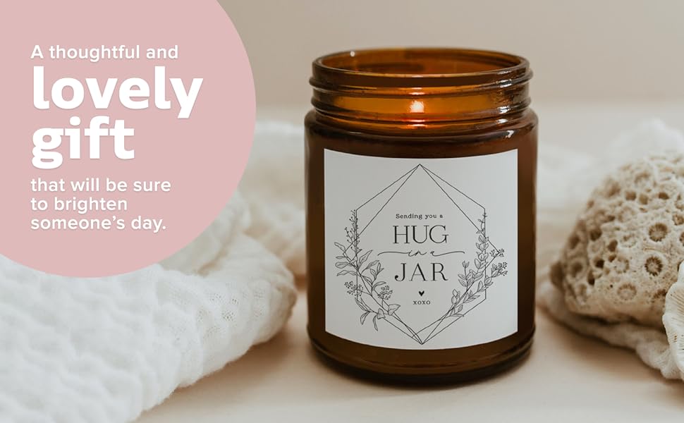 Hug in a Jar Candle Gift for a friend