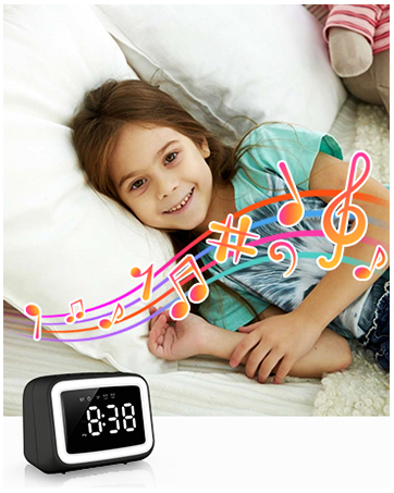 Alarm Clock with Bluetooth Speaker