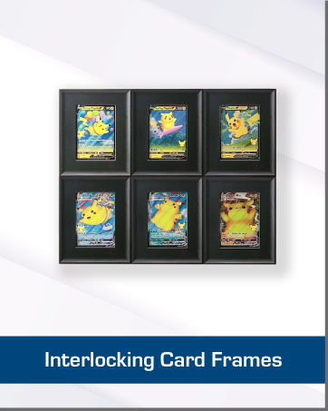 Interlocking card frames frame for card collection trading card frame