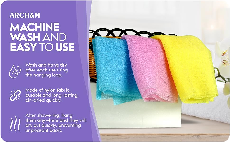 bath scrubber beauty nylon towel for your ultimate bathing experience exfoliating washcloth