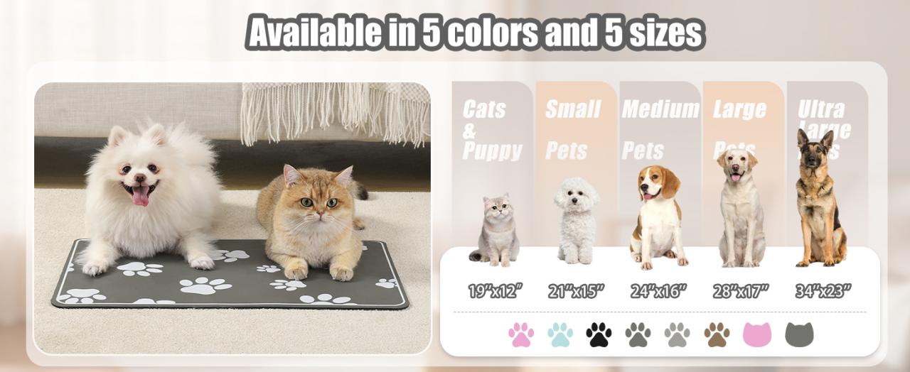 pet feeding mat