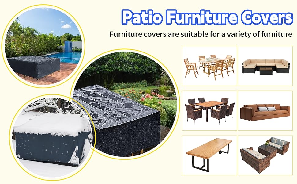 patio furniture covers patio tarp windproof outdoor patio table cover