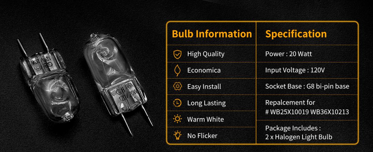 Light Bulb for GE Microwave Oven