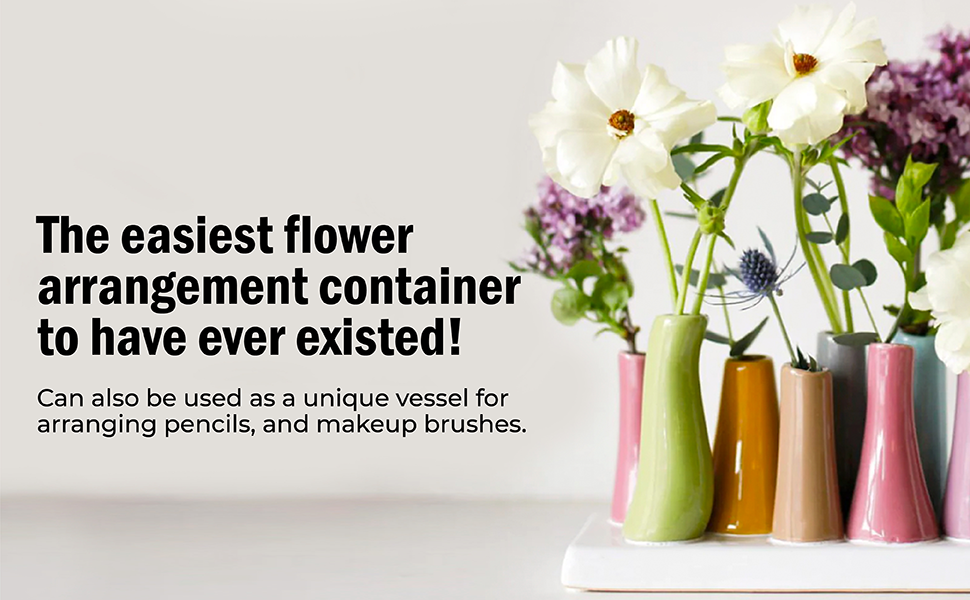 The easiest flower arrangement container to have ever existed!