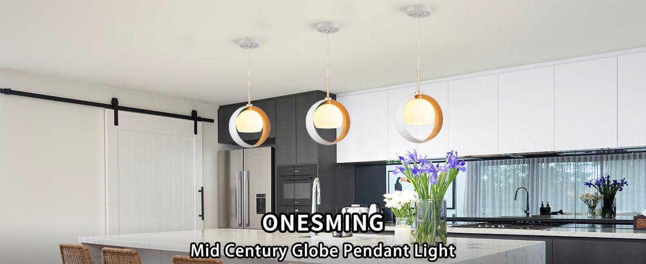 white gold pendant light