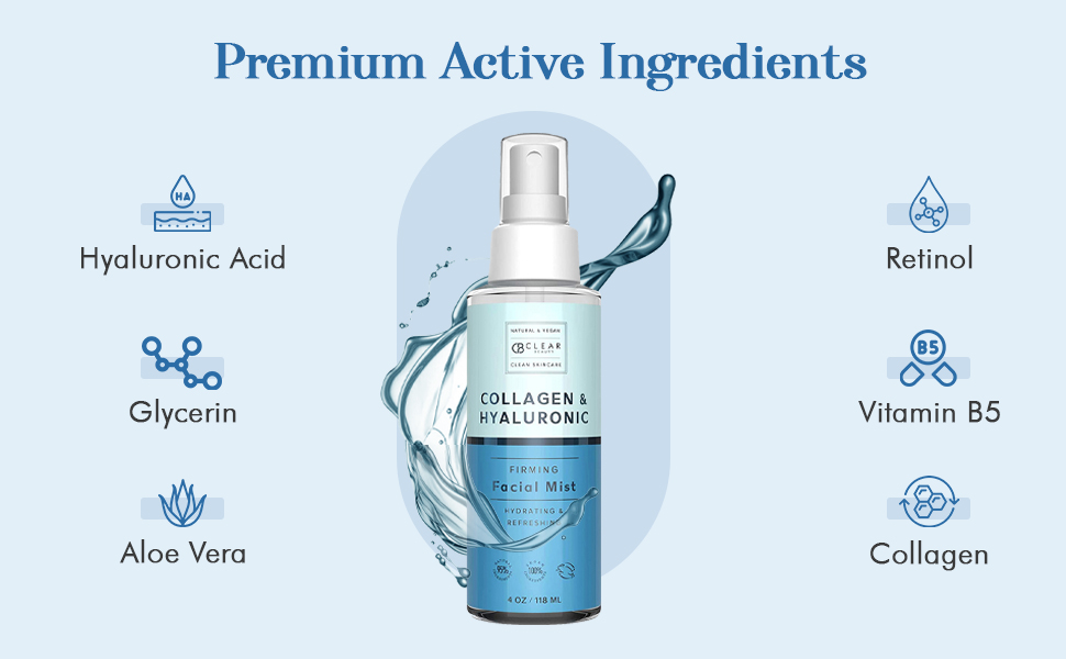 Clear Beauty Hyaluronic Acid & Collagen Face Mist