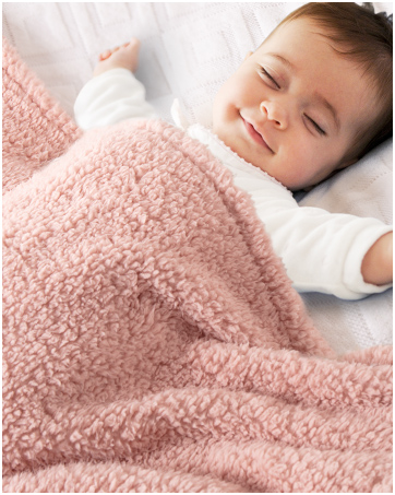 Pink Sherpa Baby Blanket