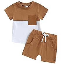 toddler boy clothes 3t 4t 5t 2t summer outfits shorts set 0-3 months baby boys brown birthday gift