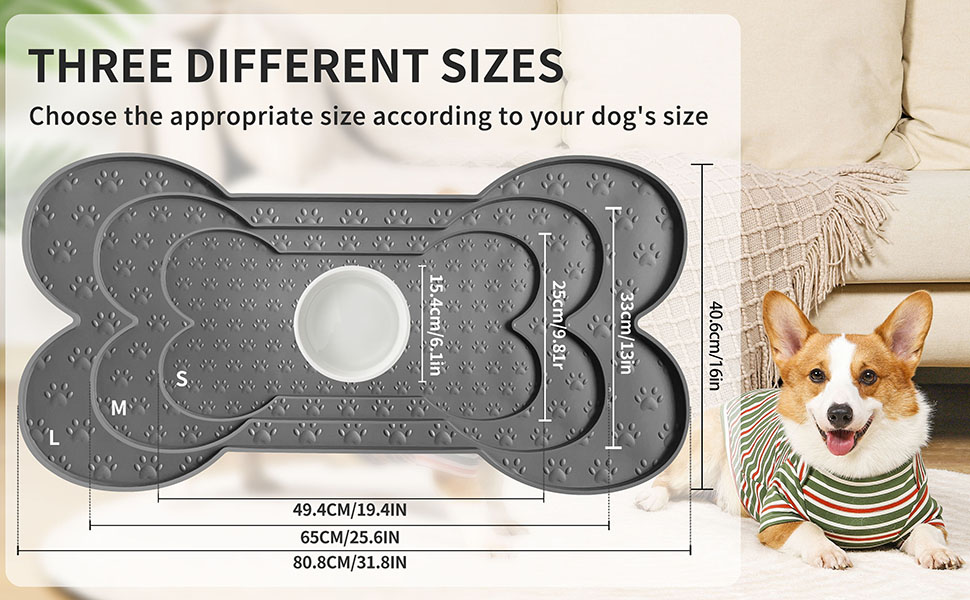 Dog placemat size