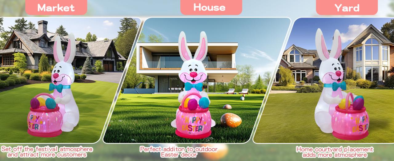 inflatable easter yard decorations