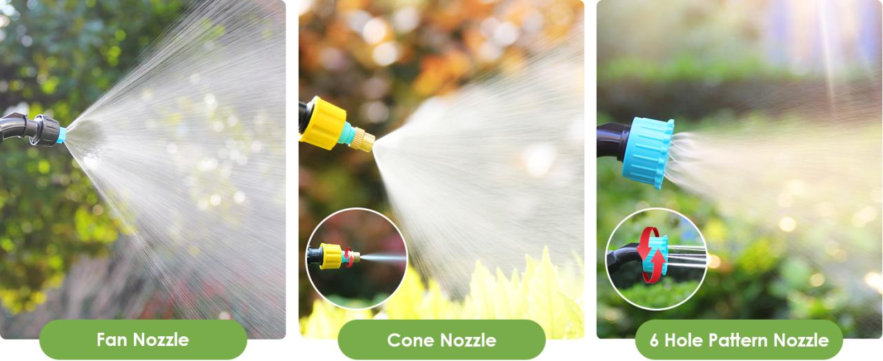 Adjustable nozzles