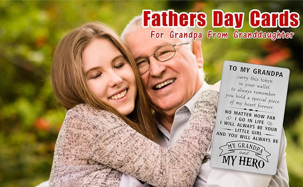 Fathers Day Card for Grandpa from Granddaughter