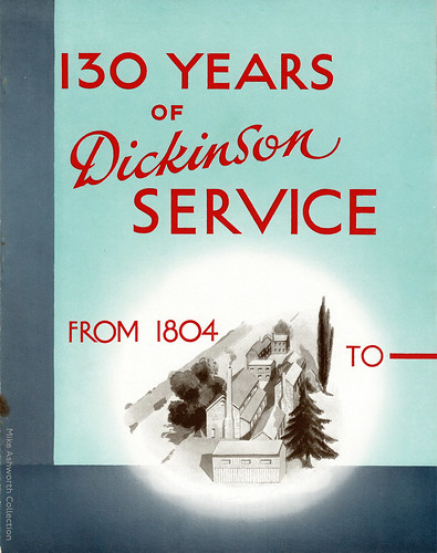 130 years of Dickinson service, 1804 - 1934 : advertising supplement from The British Printer : No. 276, May 1934