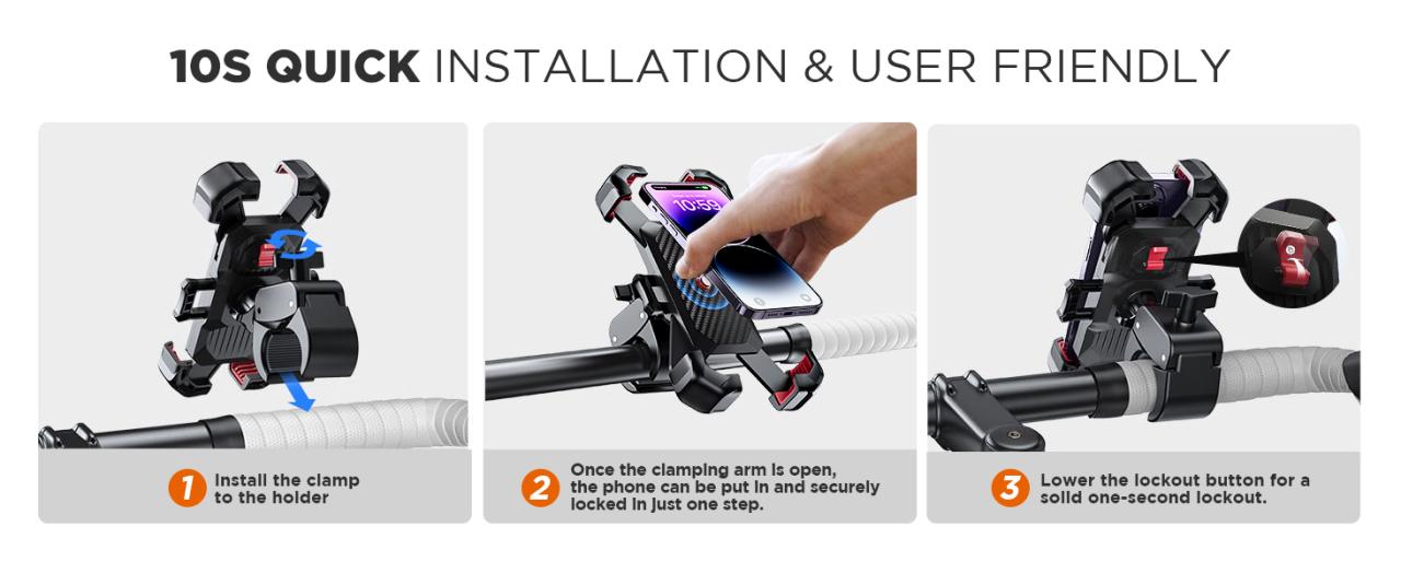 bike phone holder motorcycle phone mount scooter phone holder