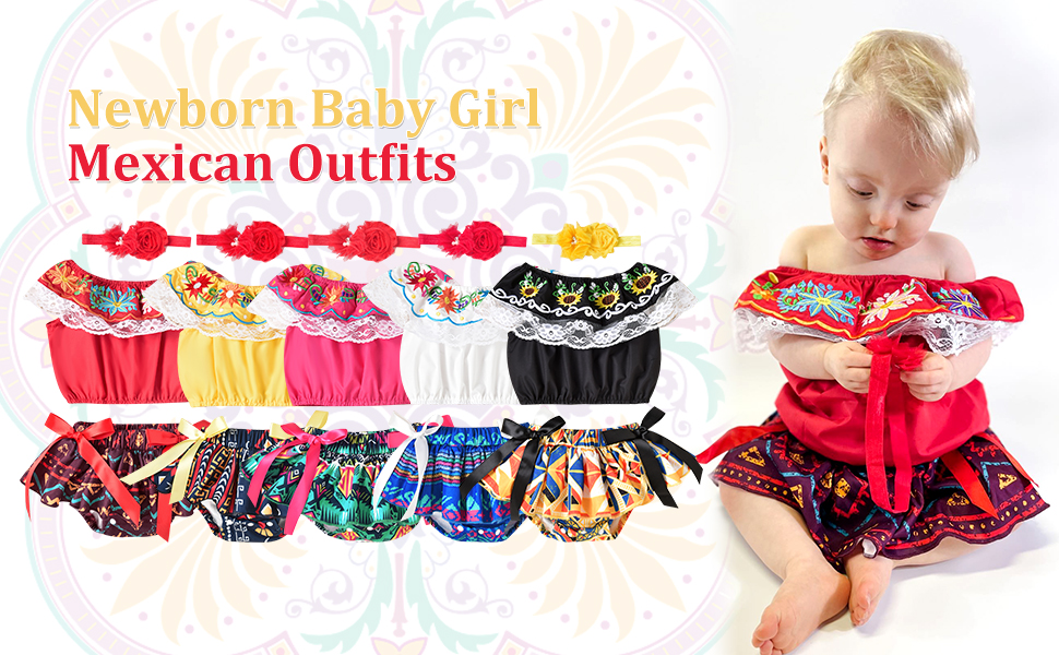 baby girl mexican outfits