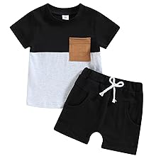 toddler boy clothes 3t 4t 5t 2t summer outfits shorts set 0-3 months baby boys black birthday gift