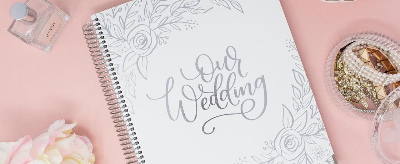 UNDATED WEDDING PLANNER, SILVER FLORAL