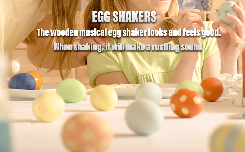 wood egg shaker