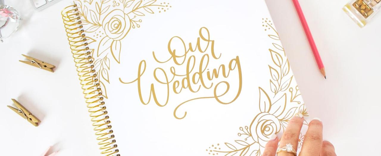 Gold Floral Wedding Planner by bloom