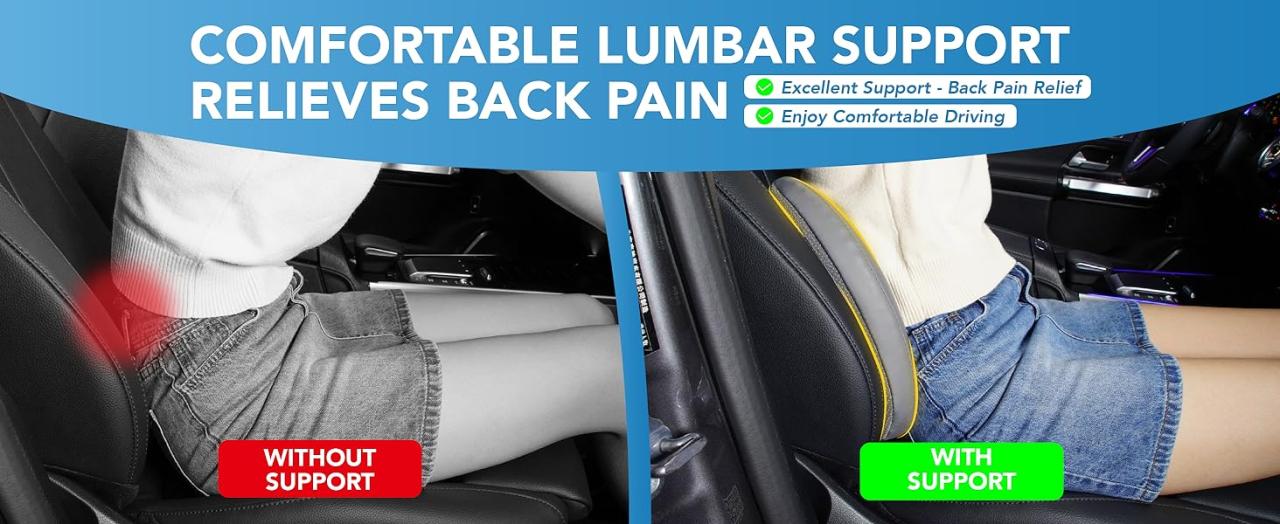 lumbar support pillow enhance comfort, reduce back strain. Ideal for long-term use