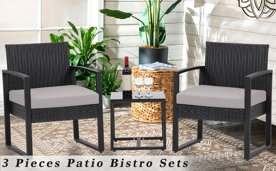 3 piece patio set 