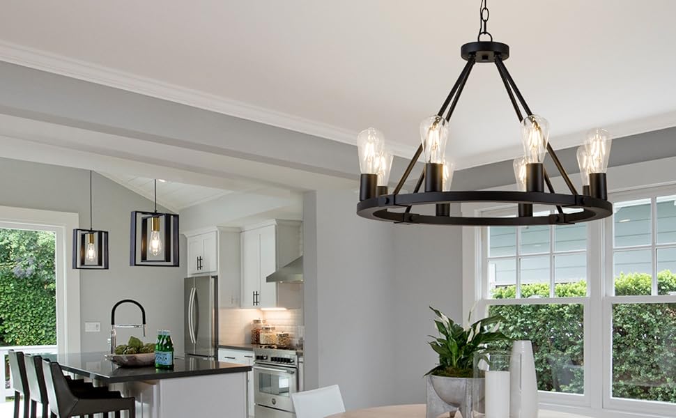 Black Kitchen island Pendant light