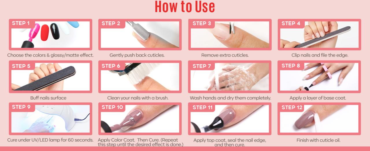 easy to apply gel nail kit