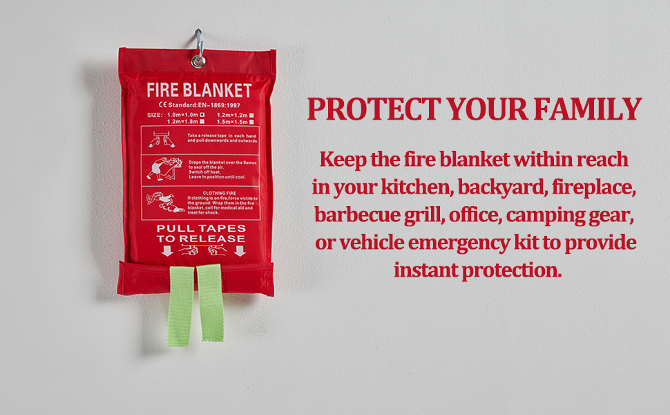 fire extinguisher blanket