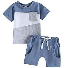 baby boy clothes 9-12 months summer outfits newborn shorts set 0-3 3-6 6-9 12-18 18-24 months blue