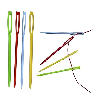 Large Eye Plastic Sewing Needles