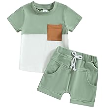 toddler boy clothes 3t 4t 5t 2t summer outfits shorts set 0-3 months baby boys green birthday gift