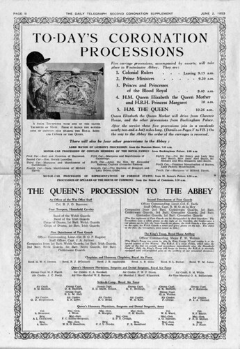 Daily Telegraph Coronation Day Supplement Page 2 - June 2, 1953