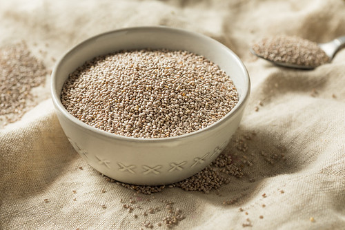 Dry Organic White Chia Seeds