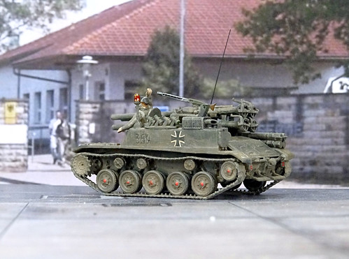 1:72 Gesellschaft für Systemtechnik ‚WT-105R (Waffenträger 105, rückstoßfrei)‘; vehicle ‚359 (Y-358 829)’ (2nd Prototype), Deutsches Bundesheer; during evaluation at Munster Proving Ground, summer 1962 (Whif/modified Aoshima kit)