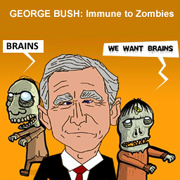 George W Bush: Immune from Zombies