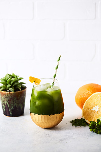 Immune Supportive Citrus Matcha Elixir