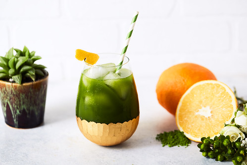 Immune Supportive Citrus Matcha Elixir