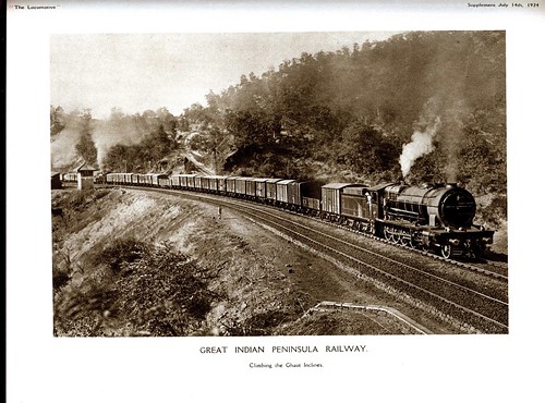 India Railways - Great Indian Peninsula Railway - Climbing up the Ghat Inclines (The Locomotive Magazine, July 15, 1924)