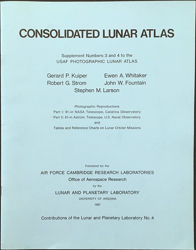 CONSOLIDATED LUNAR ATLAS_front (Supplement Numbers 3 and 4 to the USAF PHOTOGRAPHIC LUNAR ATLAS, 1967)