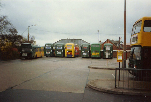 Colchester bus station view late 1993